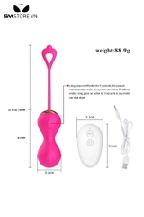 SMT4308 - Trứng rung điều khiển từ xa hình bóng tập kegel sạc điện