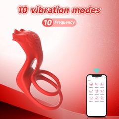 SMT4312 - Vòng rung đeo gốc dương vật có 10 chế độ đường kính 5.5cm