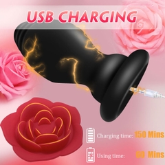 SMT4319 - Máy rung hậu môn silicon hình bông điều khiển từ xa dài 8.3cm