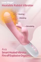 SMT4324 - Máy rung tai thỏ có 10 chế độ sạc điện và sưởi ấm 42 độ
