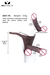 SMT4332 - Dương vật giả Châu Phi silicon mềm có quần dài 21cm