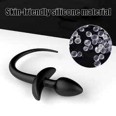 SMT4436 - Đuôi heo cosplay điều khiển từ xa và 12 tần số rung dài 167mm
