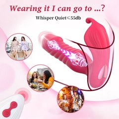 SMT4356 - Máy rung đầu dương vật có đế cánh bướm và nhánh cong dài