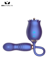 SMT4371 - Máy rung đầu dương vật và đầu hút hoa hồng có 10 tần số thụt
