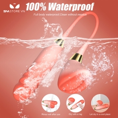 SMT4372 - Máy rung 2 đầu dương vật và đầu nấm có 10 chế độ thụt