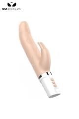 SMT4377 - Máy rung Pretty Love đầu dương vật có nhánh tai thỏ dài 12cm