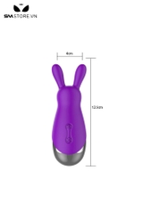SMT4379 - Máy rung tai thỏ mini silicon mềm sạc USB dài 12.5cm
