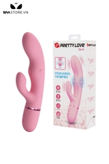 SMT4383 - Máy rung Pretty Love 2 đầu có 10 tần số sạc điện dài 20cm