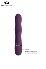 SMT4383 - Máy rung Pretty Love 2 đầu có 10 tần số sạc điện dài 20cm