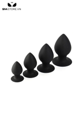 SMT439 - Butt plug silicon thân mập đế mỏng 4 size lựa chọn