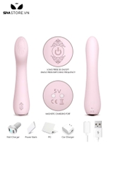SMT4394 - Máy rung có 9 tần số và sạc điện dài 193mm dễ vệ sinh