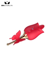 SMT4403 - Lưỡi rung bông hoa hồng có 10 chế độ và sạc điện dài 16cm