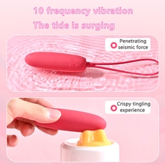 SMT4410 - Trứng rung mini không dây có 10 chế độ và sạc điện dài 8.8cm