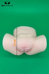 SMT441 - Mông giả nguyên khối có âm đạo silicon mềm dài 13cm