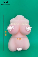 SMT442 - Búp bê tình dục bán thân silicon có âm đạo và 5 kích cỡ