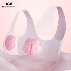 SMT4438 - Kẹp núm vú rung hình bông hoa điều khiển từ xa dài 5cm