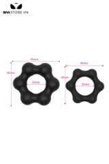 SMT4441 - Vòng đeo dương vật hình bông hoa bằng silicon co giãn