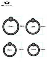 SMT4444 - Combo 4 vòng bi đeo dương vật silicon co giãn đàn hồi