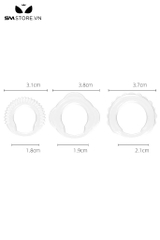 SMT4447 - Combo 6 vòng đeo gốc dương vật silicon co giãn đàn hồi