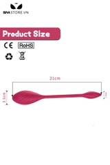 SMT4482 - Trứng rung 2 đầu không dây điều khiển qua APP dài 21cm