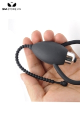 SMT4484 - Đồ chơi niệu đạo sounding silicon rung dạng chuỗi hạt mềm