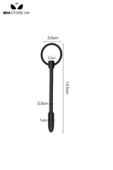 SMT4534 - Sounding silicon niệu đạo dáng ngắn trơn dài 14.5cm