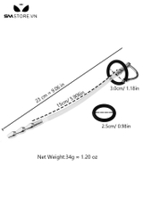 SMT4539 - Sounding silicon trong suốt với phần đầu 3 tầng dài 23cm