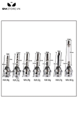 SMT4548 - Sounding inox niệu đạo thiết kế bi nổi và xoắn ốc rỗng bên trong