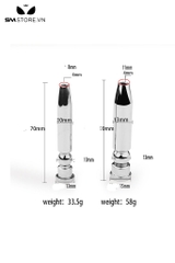 SMT4552 - Sounding inox niệu đạo inox rỗng ruột có nút chặn và 2 size