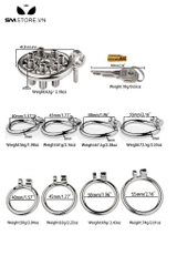 SMT4554 - Khóa dương vật mặt dẹt thiết kế các khe hở và lỗ thoáng khí