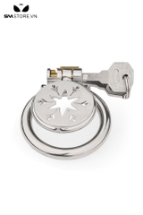 SMT4556 - Khóa dương vật inox mặt dẹt hình bông tuyết có 4 size