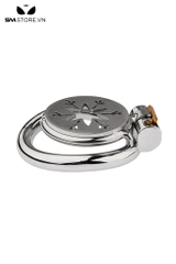 SMT4556 - Khóa dương vật inox mặt dẹt hình bông tuyết có 4 size