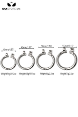 SMT4558 - Khóa dương vật hình chân mèo dạng mặt phẳng có lỗ thoáng