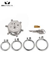 SMT4561 - Khóa dương vật mặt phẳng thiết kế lỗ thoáng khí đính đinh tán