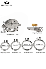 SMT4561 - Khóa dương vật mặt phẳng thiết kế lỗ thoáng khí đính đinh tán