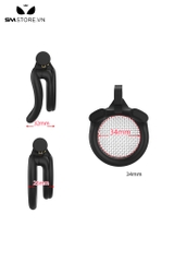 SMT4569 - Khóa dương vật nhựa mặt dẹt có lỗ nhỏ thoáng khí dài 34mm