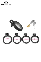 SMT4569 - Khóa dương vật nhựa mặt dẹt có lỗ nhỏ thoáng khí dài 34mm
