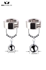 SMT4582 - Vòng đeo tinh hoàn inox đeo gốc dương vật dài 25 và 35mm
