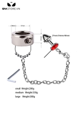 SMT4583 - Tạ đeo tinh hoàn đeo gốc dương vây mix dây nối butt plug