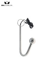 SMT4589 - Anal hook có 1 đầu bi tròn kích điện dài 20cm inox không gỉ