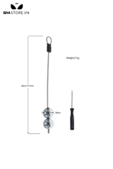 SMT4590 - Đồ chơi hậu môn anal beads với chuỗi hạt bi tròn có thể tháo rời