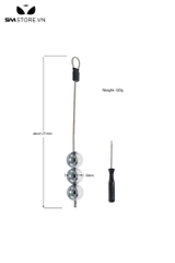 SMT4590 - Đồ chơi hậu môn anal beads với chuỗi hạt bi tròn có thể tháo rời