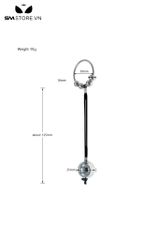 SMT4591 - Anal bead với chuỗi hạt bi tròn có vòng tròn inox