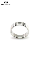 SMT4593 - Vòng đeo cu inox 3 vòng tròn trơn liền dài 38 40 45 và 50mm