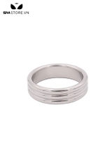 SMT4593 - Vòng đeo cu inox 3 vòng tròn trơn liền dài 38 40 45 và 50mm