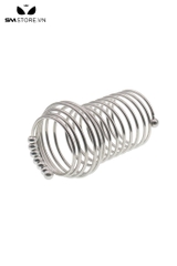 SMT4596 - Vòng đeo cu inox dạng lò xo gắn kèm bi dài 60 64 và 68mm
