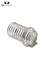 SMT4596 - Vòng đeo cu inox dạng lò xo gắn kèm bi dài 60 64 và 68mm