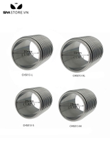 SMT4597 - Vòng đeo dương vật inox dạng ống trụ với các khía vòng