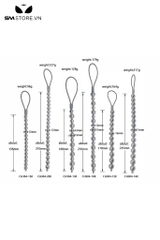 SMT4601 - Đồ chơi hậu môn anal beads chuỗi hạt bóng inox không gỉ