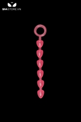 SMT4605 - Đồ chơi hậu môn anal beads dạng chuỗi hình trái tim có tay cầm